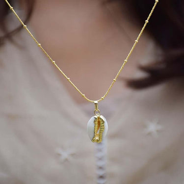 The Harmony Natural Shell Pendant Necklace-Your Soul Place